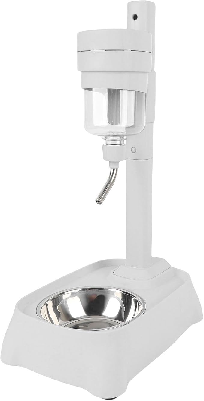 500ml Dog Standing Water Dispenser, Adjustable Height Stainless Steel Bowl, Automatic Feeder for Cat Dog, Enhances Home Decor, Prioritizes Pet Safety, Encourages Hydration