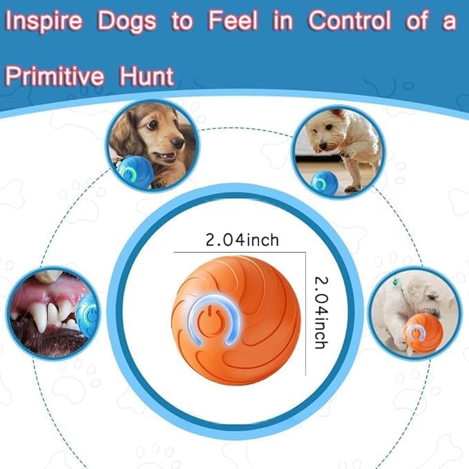 Valentines Day Gifts Smart Jumping Ball Toy for Cats, Dura-Spin Electric Cat Ball, Interactive Cat Toys for Indoor Cats