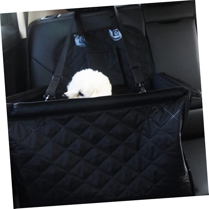 Dog Car Bed with Belt Non Slip Cushion for Pets Portable and Lightweight Car Seat Protector Durable and Easy to Clean for Dog Travel Cars and Suvs
