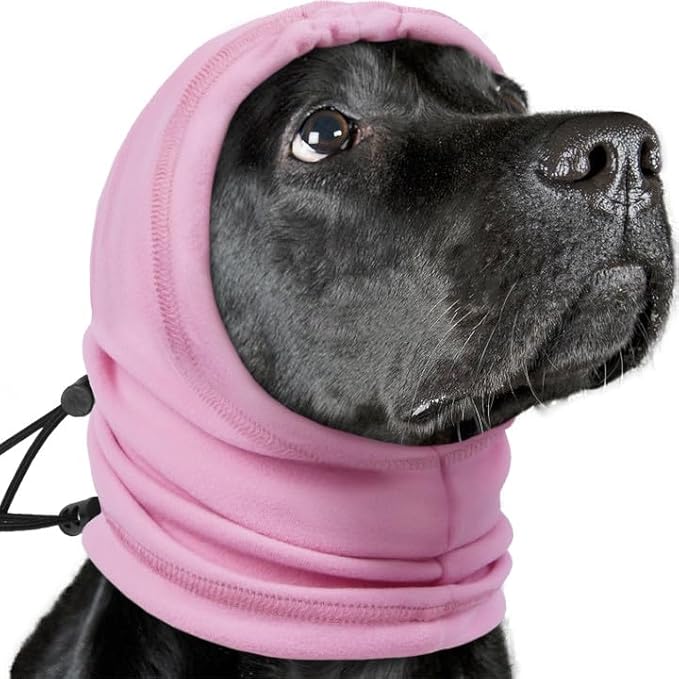Nanaki Dog Ear Wrap Hematoma Head Wrap For Dogs-No Shake Ear Wraps, 3rd Gen Calming Hoodie, Adjustable Anti-Slip Head Covers Muffs Noise Protection,Fireworks Grooming, Christmas, New Year