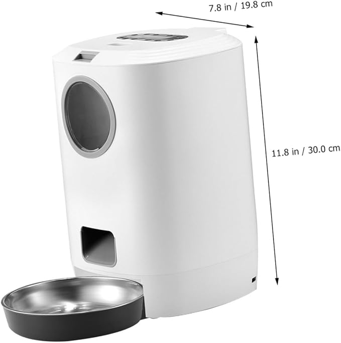BESPORTBLE 1pc Automatic Pet Feeder and Cat Food Dispenser Timer Portion Control USB Interface Compact Design for Timed Feeding