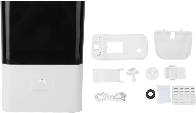 Decumeby WiFi Hanging Automatic Pet Feeder Smart Notification System Multifunctional Food Dispenser for Home, Plastic Size 9.06 X 3.54 X 11.81in