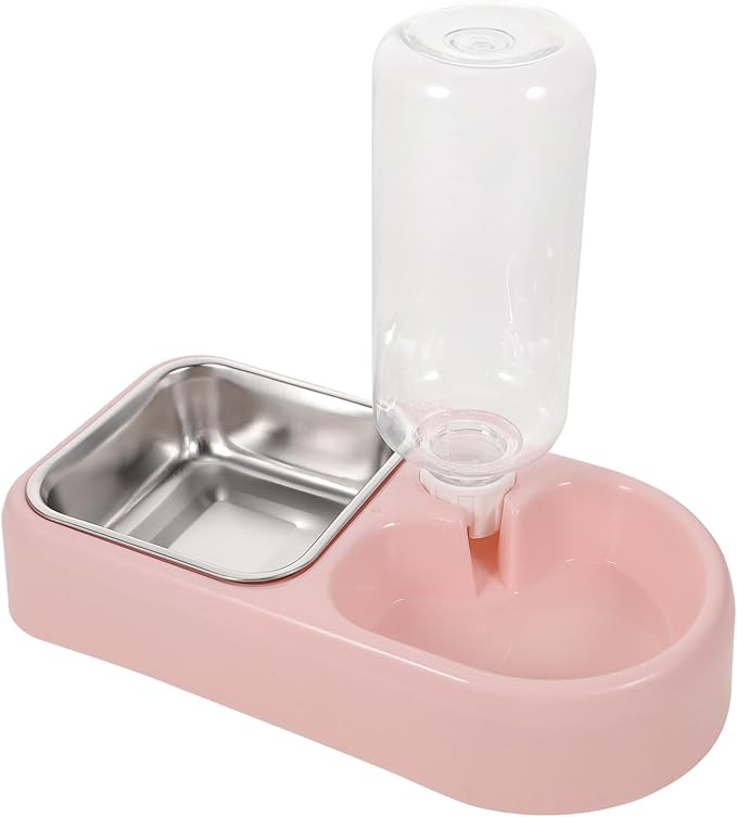 YARNOW Double Pet Water Feeder Creative Automatic Drinking Bowl for Dogs Cats Smooth Design for Shops