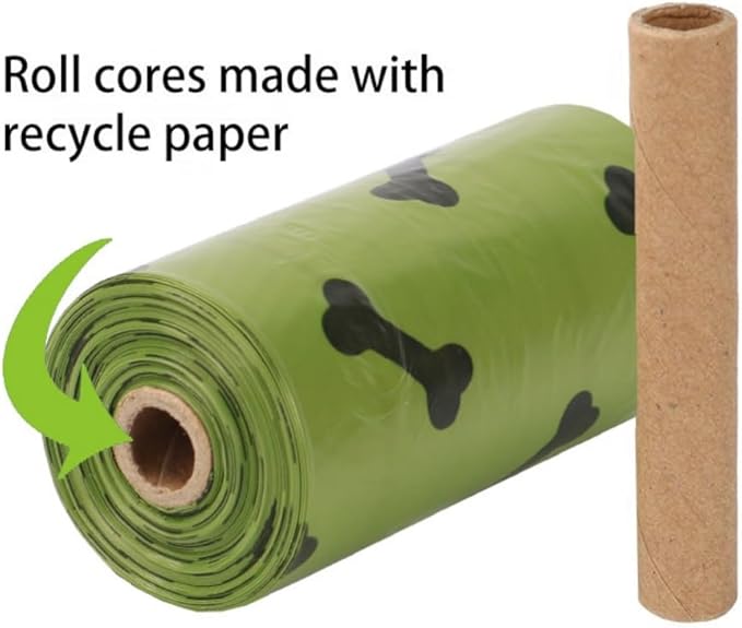 Thick & Strong Dog Poop Bags Scented, Large Capacity Leak Proof Tear Resistant Waste Bags, 6 Rolls 90 Bags for Outdoor Walking and Travel Fast Easy Cleanup (Green)