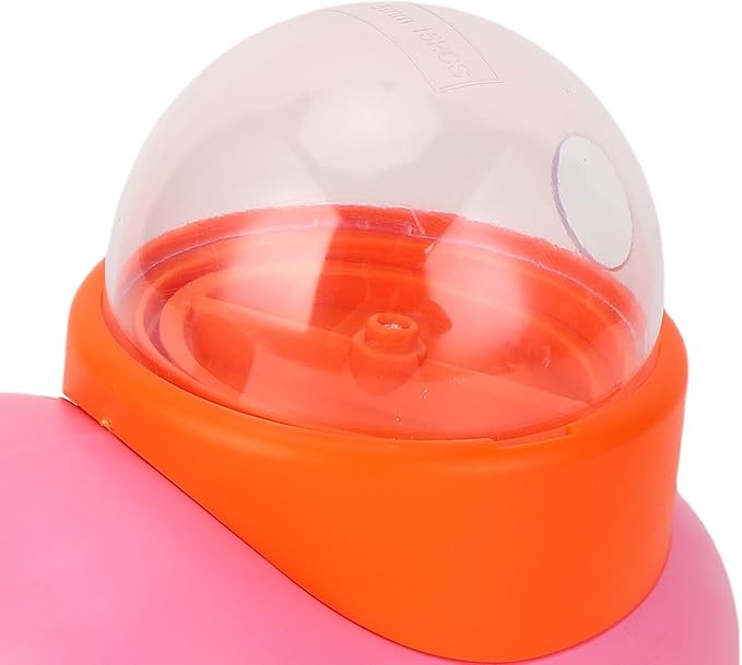 Focket Dog Treat Dispenser, Interactive Slow Feeder Puzzle Toy Automatic Feeding Large Capacity with Safe Plastic for Dogs and Cats (Pink)