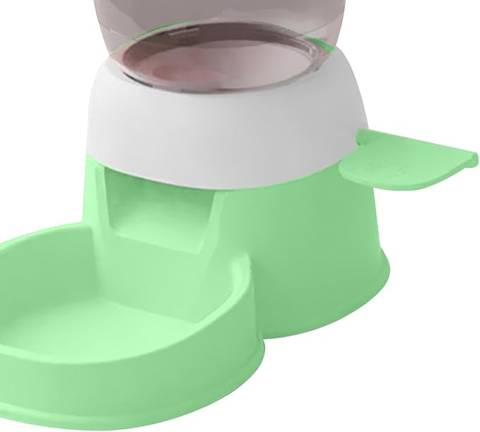 Automatic Pet Feeder,Outdoor Dispenser,Visible Window Large Capacity,2L Dogs Cats Food Feeder for Puppy,Small Medium Pet, Green