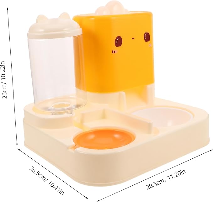 Automatic Pet Feeder Double Bowl Food Water Dispenser for Cats Dogs Self-Filling Water Bowl Easy Clean Material Pet Feeding Drinking Dispenser