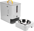 Automatic Cat Dog Food Dispenser, Large Capacity Timed Pet Feeder with Sealing Technology, for Home Outdoor Travel (Gray)