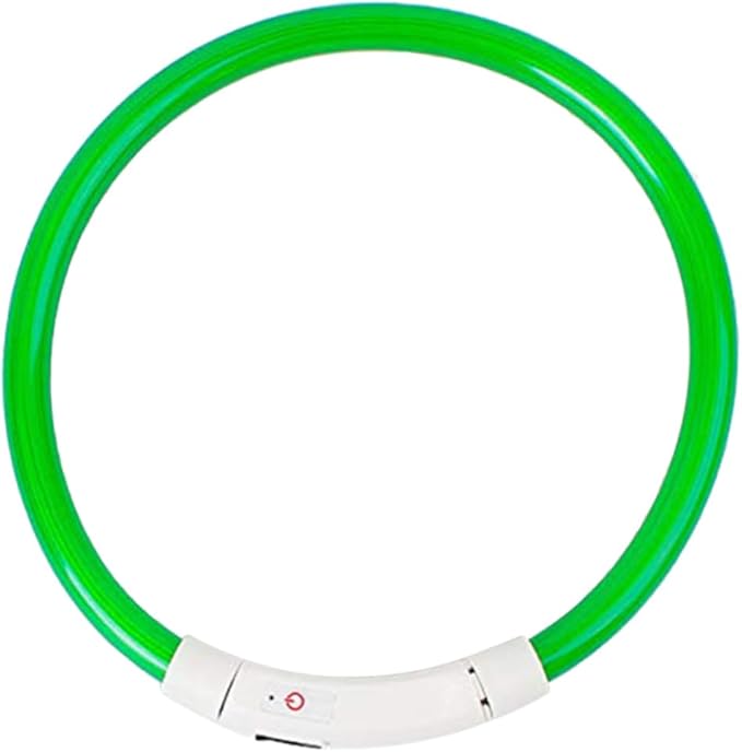 BESPORTBLE Rechargeable Led Dog Collar Neon Light up Collar for Pet Night Walking Safety Random Color