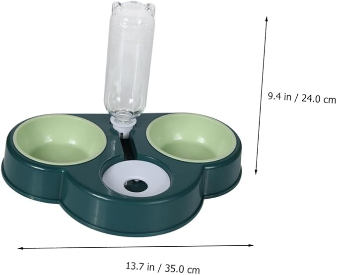 YARNOW Automatic Pet Feeder and Water Dispenser Multi-Function Pet Supplies for Dogs and Cats Non- Design Removable Food and Water Bowl