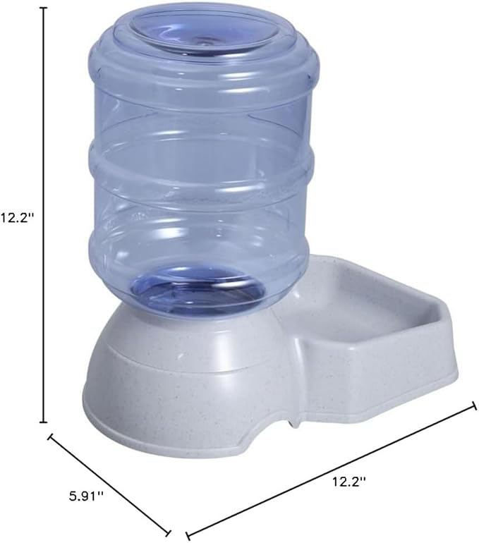 Automatic PET Water Dispenser Bowl Gravity Feed PET Water Fountain for Dogs and Cats 2L Capacity Easy to Clean for Indoor Use