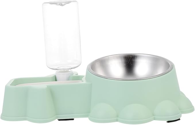 HANABASS Dog Bowl Mat Stand Stainless Steel Pet Feeding Bowl Auto Water Container for Home