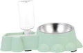 HANABASS Dog Bowl Mat Stand Stainless Steel Pet Feeding Bowl Auto Water Container for Home