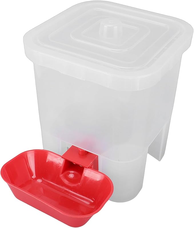 Zerodis Pet Water Dispenser Automatic Feeders Cat Water Feeder Large Capacity Freestanding Dog Drinking Container with Cover for Small Medium Pet Dog 7.09x7.09x8.27in Dispenser