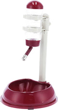 Pet Lift Drinking Fountain Food Automatic Feeding Dog Water Dispenser Cats Dogs Portable Safe Colorful Bowl