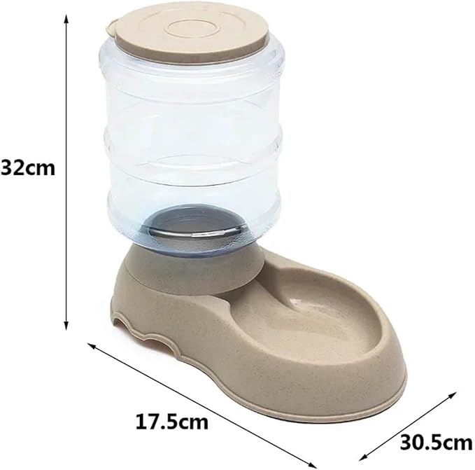 3.75L Large Automatic Feeder Drinker Dispenser Pet Bowl Dish(Feeder Pink)