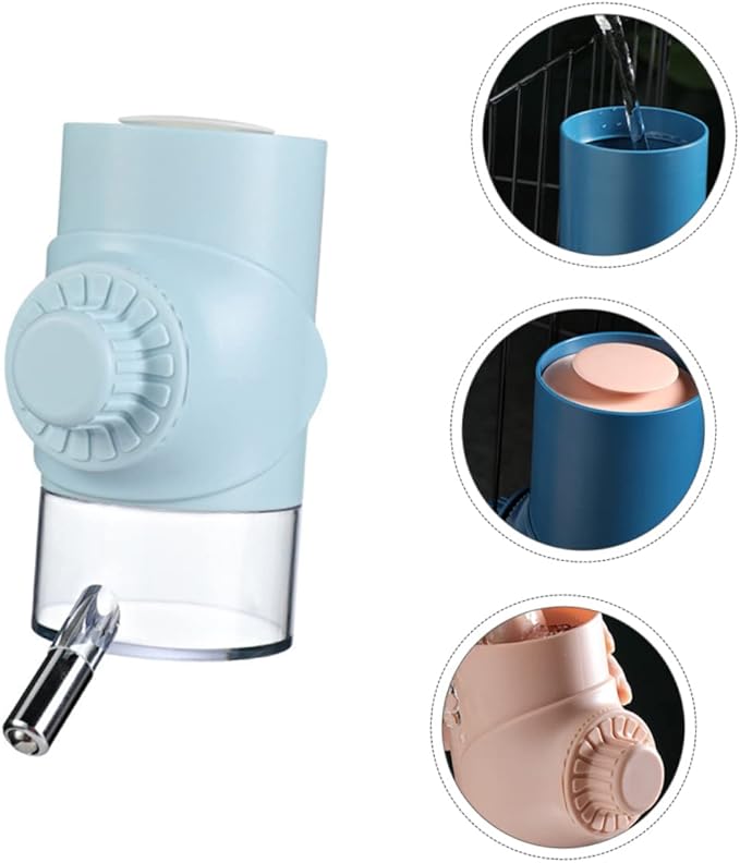Kisangel PET Water Dispenser Automatic Dog Water Bottle Leak-Free Design Wall-Mounted Feeder for Cats and Dogs 1.5L Capacity Random Color
