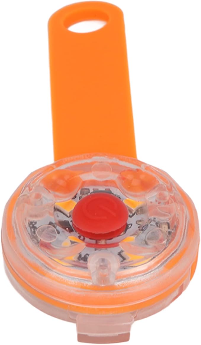 LED Dog Light Pendant, 3 Light Modes USB Rechargeable Large Capacity Battery for Pet Collar, Bag, Bike (Orange)