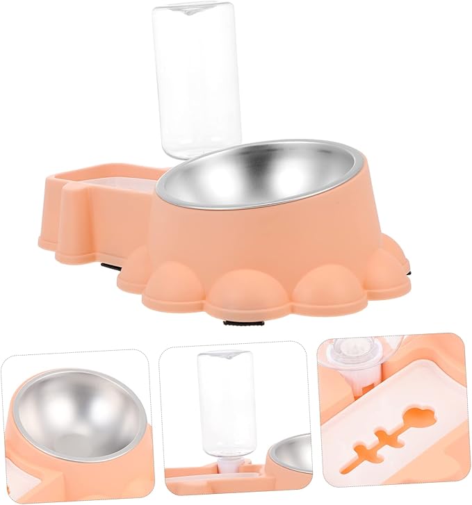 Automatic Dog Bowl for Food and Water Elegant Design Pet Feeder and Feeding Container for Dogs and Puppies for Home and Travel