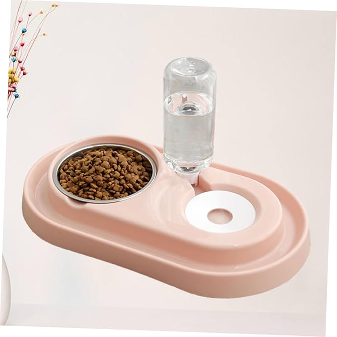 BESPORTBLE Automatic Water Filling Dog Bowl Outdoor Pet Water Feeder Stainless Steel Plastic Dual-use Bowl for Dogs Cats