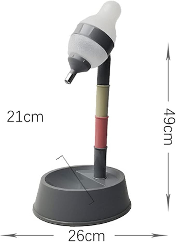 Pet Standing Water Dispenser Cat Dog Standing Bowl with Detachable Pole Automatically Feeding Water Height Adjustable (B)
