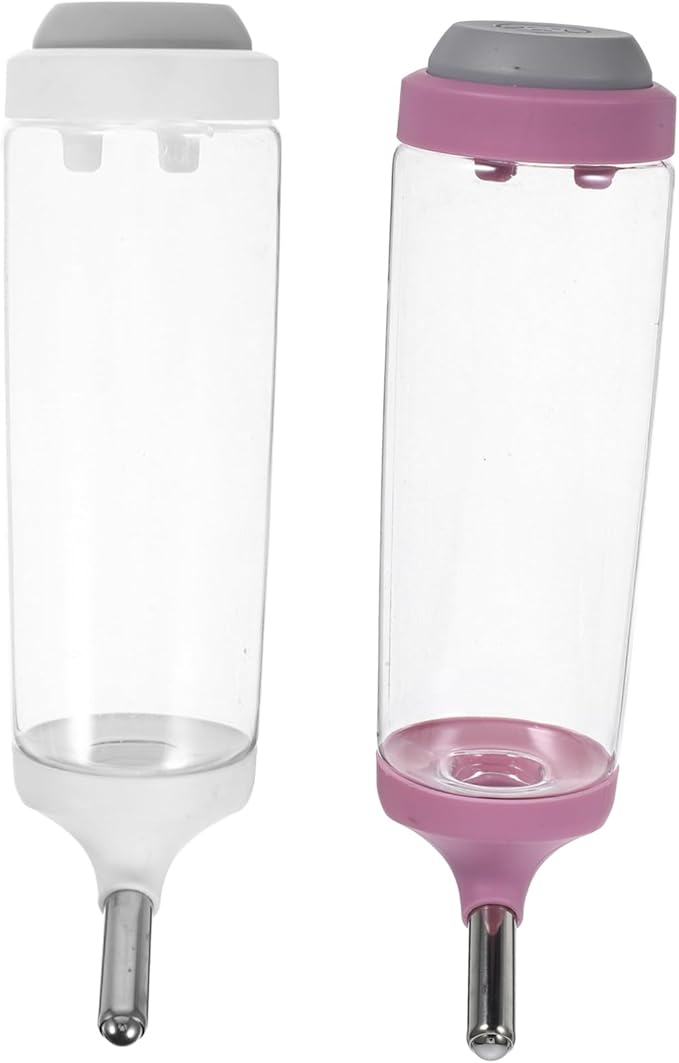 Toyvian 2PCS Automatic PET Water Feeder Automatic Ball Design Dog Water Dispenser Cat and Small Animal Bottle Stand for Rabbits and Pets