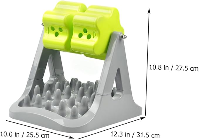 1piece Automatic Rotatable Dog Feeding Bowl Slow Feeder Design Pet Food Dispenser for Dogs Keeps Your Space Clean for Training and Reducing Choking Risk