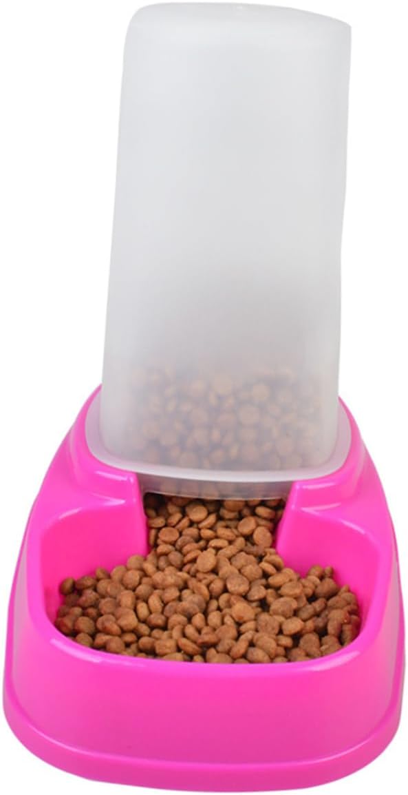Yardwe 2pcs Automatic Pet Feeder for Dog Cat Capacity Easy to Dispenser Removable Chassis Pet Supplies