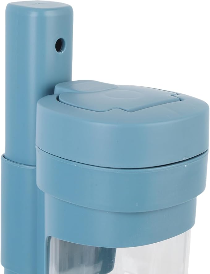 Dog Water Dispenser, Height Adjustable Stainless Steel Bowl Automatic Feeding for Cats and Dogs, 500ml Pet Standing Water Dispenser (Blue)