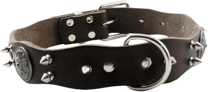 BESPORTBLE Pet Collar Leather Necklace for Medium to Large Dogs Stylish Design Accessory for Pets