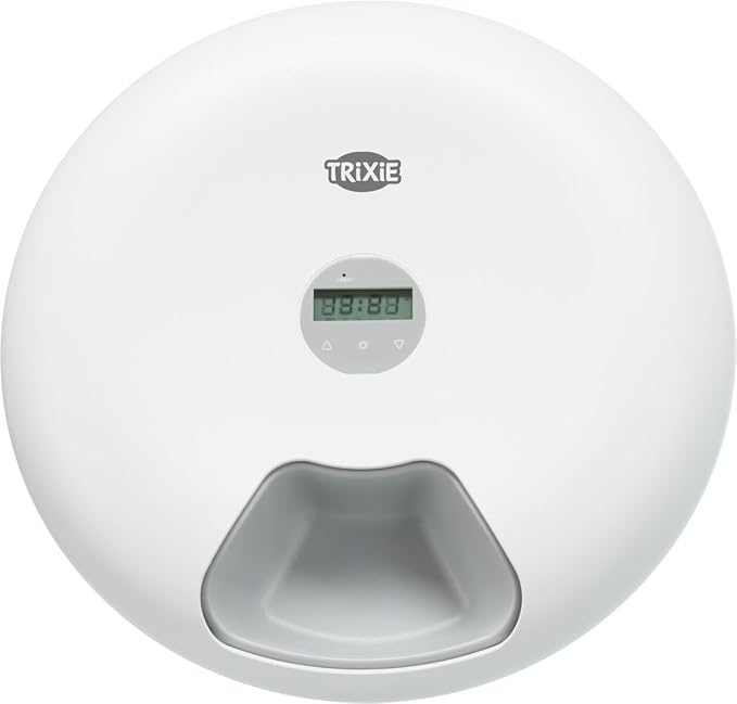 Trixie TX5 Plus 1 automatic food dispenser, 6 × 0.18 l, 32 × 8 cm, White