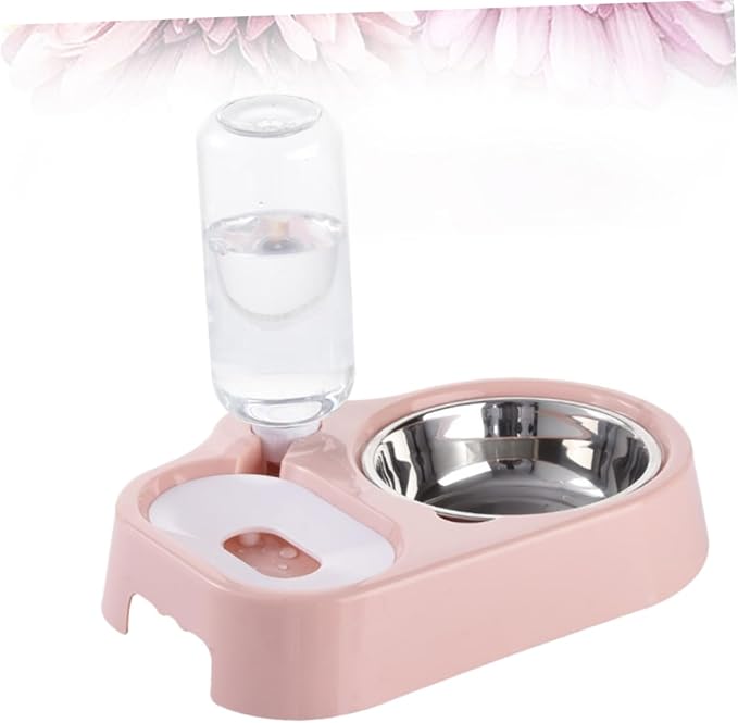 HANABASS Automatic Dog Water Bowl Elevated Pet Feeder Double Bowl Pet Water Feeder for Cats Dogs