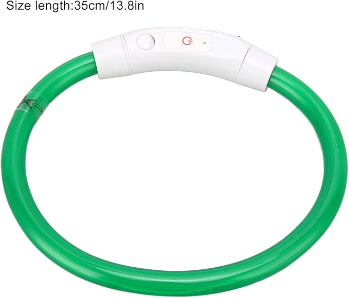 VINGVO Light Up Dog Collar, in The Dark Dog Collar Rechargeable Rechargeable Flash Dog Necklace Light Dog Collar Light LED Dog Collar Lighted Dog Collar for Large Medium Small Dogs