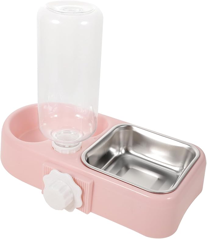 Double Pet Water Feeding Bowl Automatic Puppy Water Feeder for Dogs and Cats Creative Spill Design Smooth for Shop
