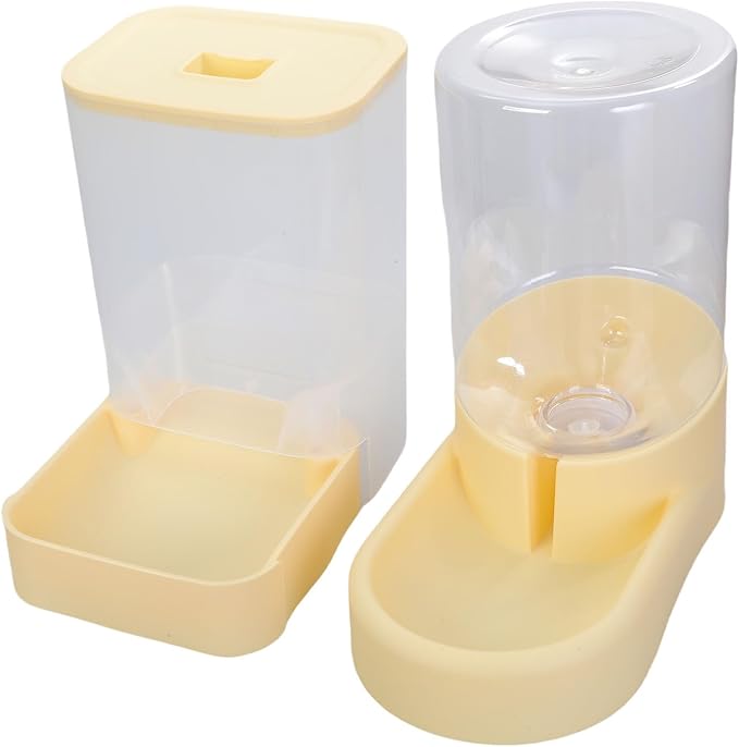 Automatic Feeder And Water Bowl Set And Small Dogs With Clear Food Storage Container Home Decors