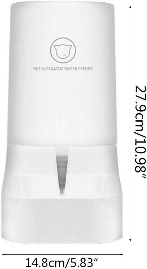 Dog for Cat Automatic Feeder Safety Water Drinker Food Dispenser Puppy Feeding B, Snow