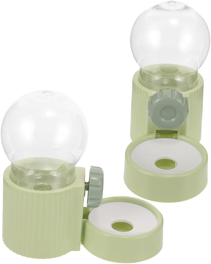 balacoo 2pcs Hanging Pet Water Dispenser Cage-Mounted Feeder for Dogs and Cats Easy to Install Leak Convenient Home Accessory for Hydration and Feeding