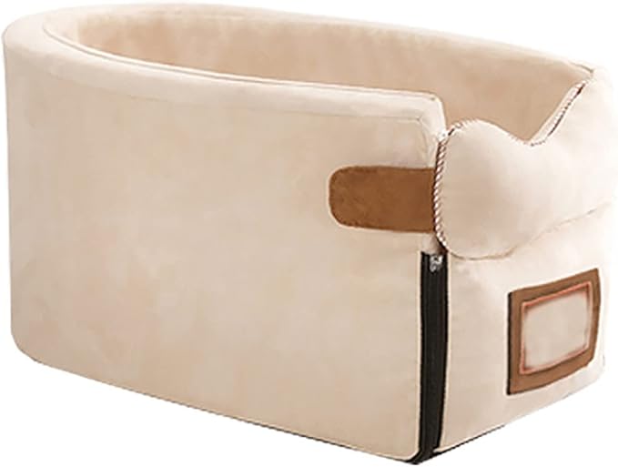 Pet Car Booster Seat,Cat and Dog car seat Cushion,Small Dogs Armrest Booster Seat for Car,with Safety Tethers,for Small Pets Up to 12 Lbs,Non-Slip Base