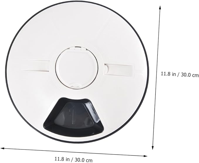 Sosoport Timed Auto Pet Cat Feeder Meal Capacity Control for Cats and Dogs Easy to Grey and Design Automatic Feeding