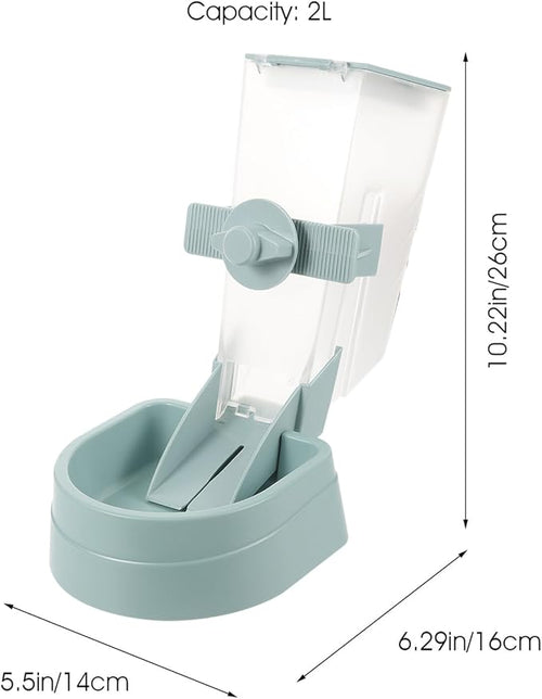 2l Automatic Hanging Pet Feeder with Food Dispenser for Dogs and Puppies, Sky, Suitable for Cage Feeding and Travel