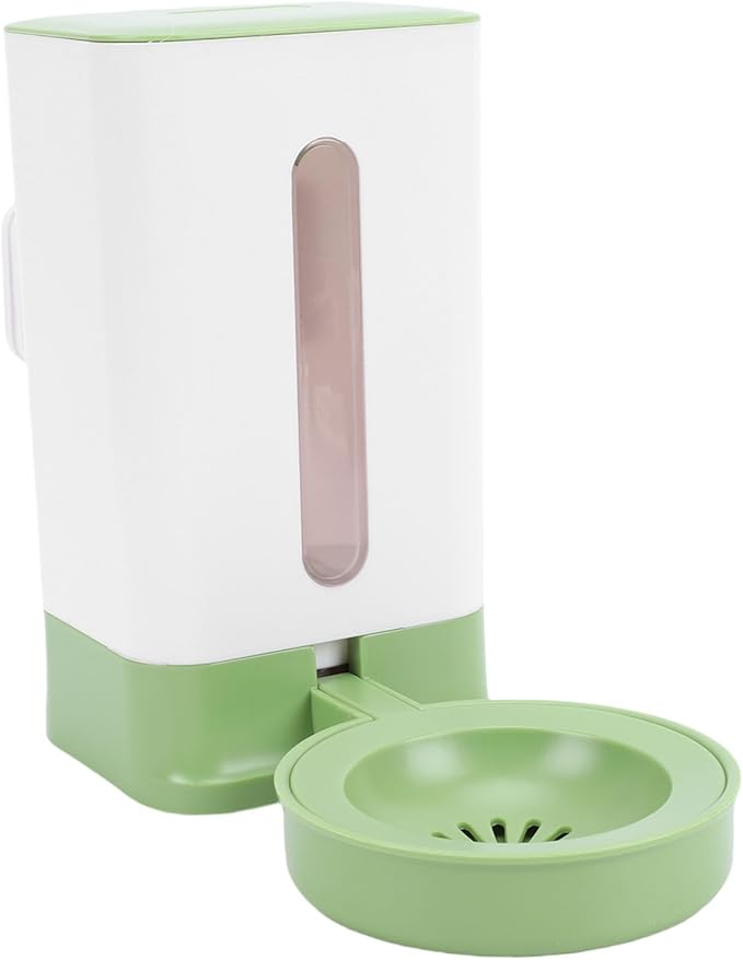 Hanging Automatic Pet Water Dispenser, Plastic, Continuous Hydration for Dogs and Cats, 1.5L Capacity, Ideal for Small Animals Like Puppies and Kittens (Green)