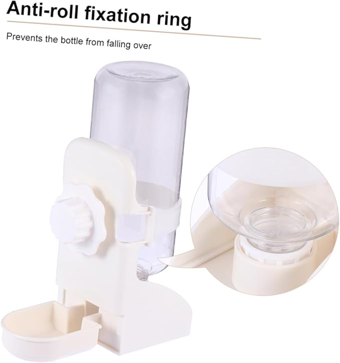 1pc White Automatic Hanging Dispenser for Pets Leak Waterer Feeder Station for Dogs and Cats for Indoor and Outdoor Use