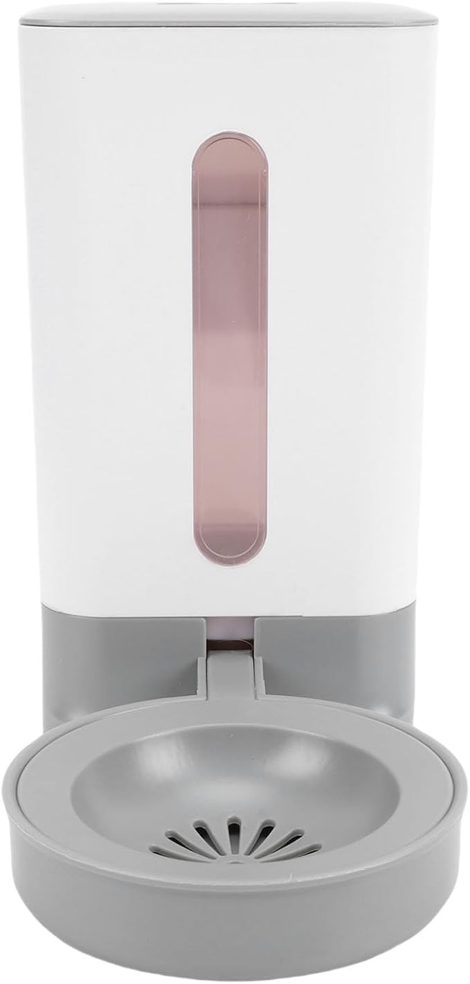 Pssopp 1.5L Automatic Pet Water Dispenser, BPAFree Durable Plastic, System for Dogs and Cats, Ideal for Cages and Travel (Grey)