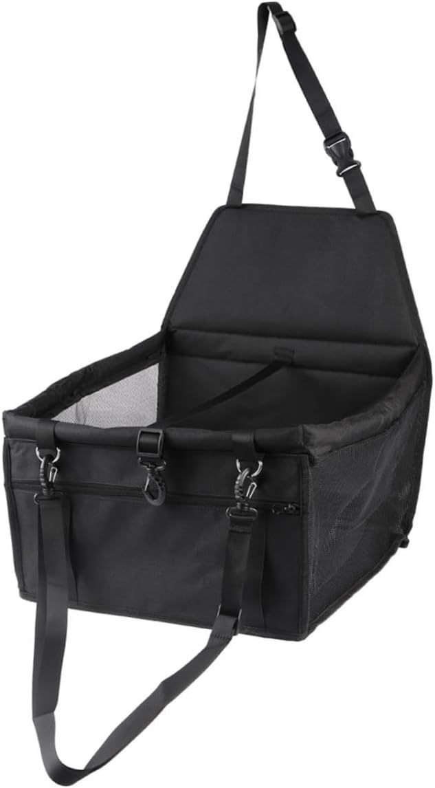 Sosoport Dog Car Seat Cover Mesh Pet Bag Safe Carrier for Puppy Breathable Material Safety Leash