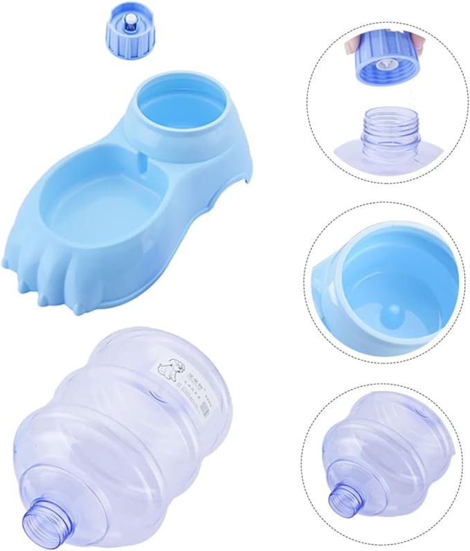 Kisangel Automatic Pet Feeder and Water Dispenser Large Capacity Lightweight Non-Slip Design for Cats and Dogs Easy to Use Health-Safe Material