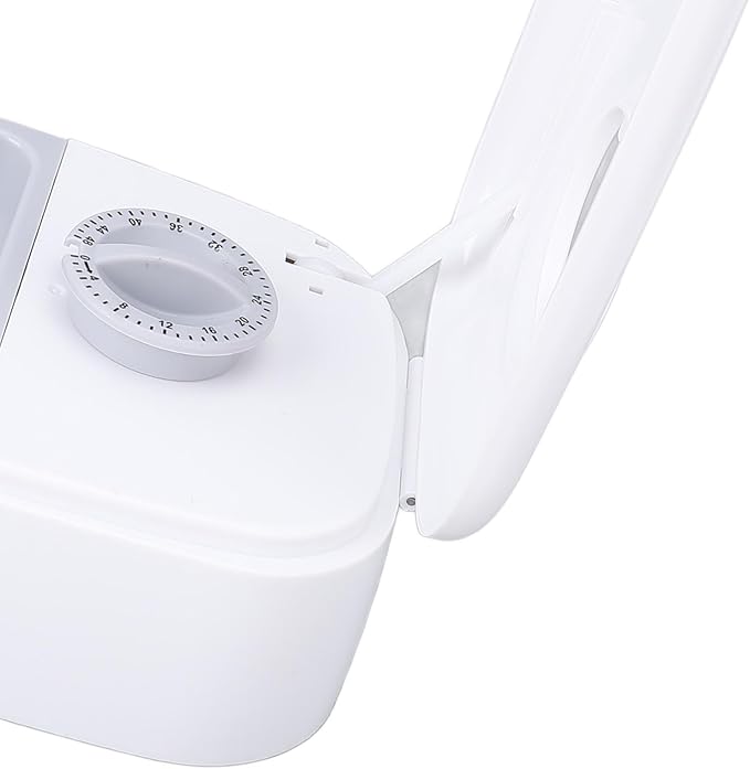 CHICIRIS Automatic Pet Feeder, Smart Timer Dry Wet Food Dispenser with Single Bowl Design for Dogs Small Medium Pets, Portion Control Freshness (Gray)