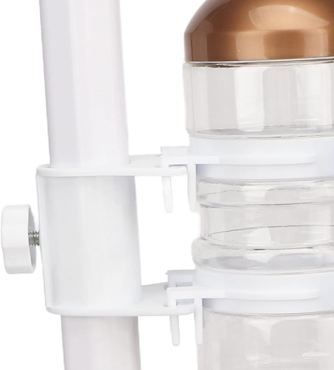 Tbest Dog Water Dispenser,Pet Standing Water Dispenser Bowl Height Multifunction Dog Automatic Water Food Feeder Witetachable Pole