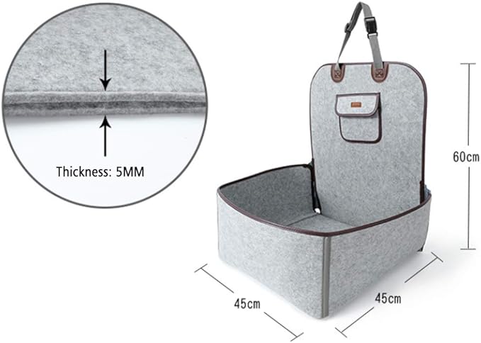 Dog Car Seats for Small Dogs Medium Dogs,2 in 1 Pet Reinforce Car Booster Seat,Portable Collapsible Dog Car Carrier Breathable Bag, Puppy Car Seat with Storage Pocket for Cars, Trucks, Suvs