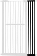 Lumizone Extra Tall Cat Gate Extension Kit 61.02" High Pressure Mounted 8.27" Extra Wide 1.37" Gap No Drilling Tall Pet Gate for Dogs (Black, 8.27" W)