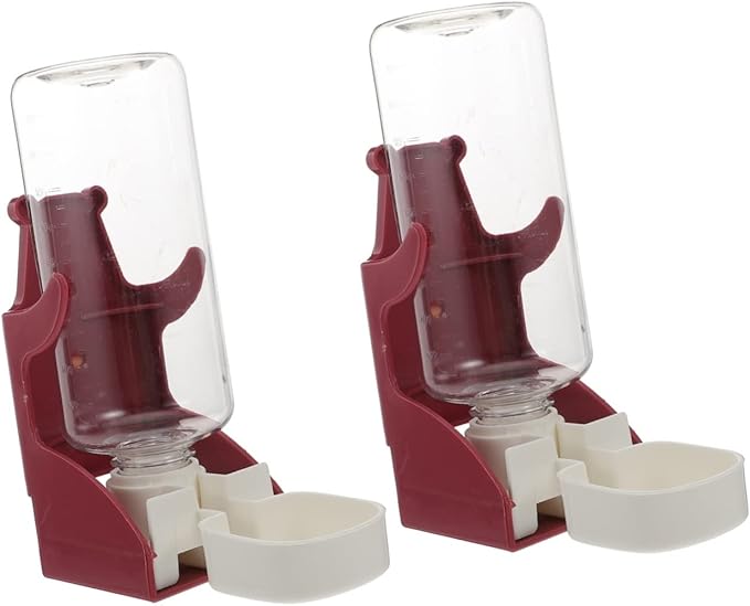Mipcase 2pcs Pet Hanging Water Feeder Automatic Water Dispenser for Cats Dogs and Animals Capacity Design for Cages and Outdoor Use
